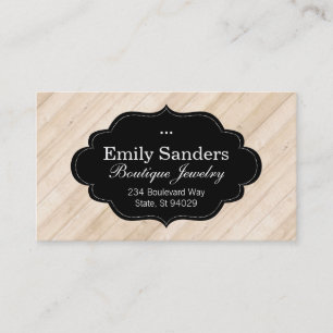 Stylish Frame Wood II Business Card