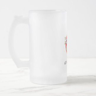 Stylish frosted glass beer board mug