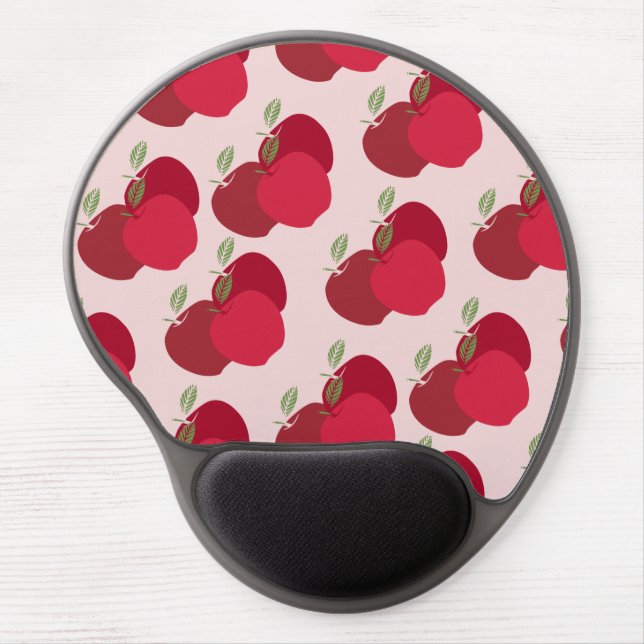 Stylish Fruit-Inspired Apple Gel Mouse Pad (Front)