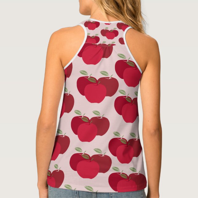 Stylish Fruit-Inspired Apple Tank Top (Back)