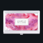 Stylish Fuchsia and Purple Watercolor Case For Business Cards<br><div class="desc">Need a color change? Looking for matching products? Send us a message to heartlockedstudio@gmail.com and we will be happy to help.</div>