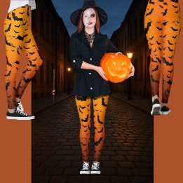 Stylish, Fun & Versatile Spooky Bats Halloween Leggings