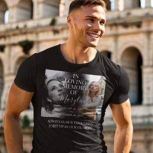 Stylish Funeral Memorial Before & After Photo T-Shirt