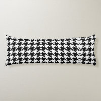 stylish geometric black white houndstooth pattern