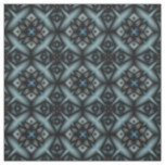 stylish, geometric, blue, black, Oriental, Fabric