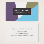 Stylish Geometric Color Blocks (Front & Back)
