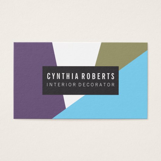 Stylish Geometric Color Blocks (Front)