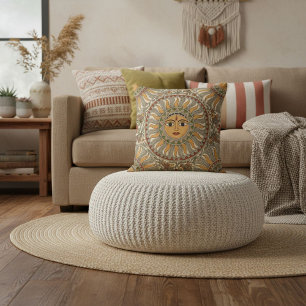 stylish geometric contemporary chic elegant retro throw pillow