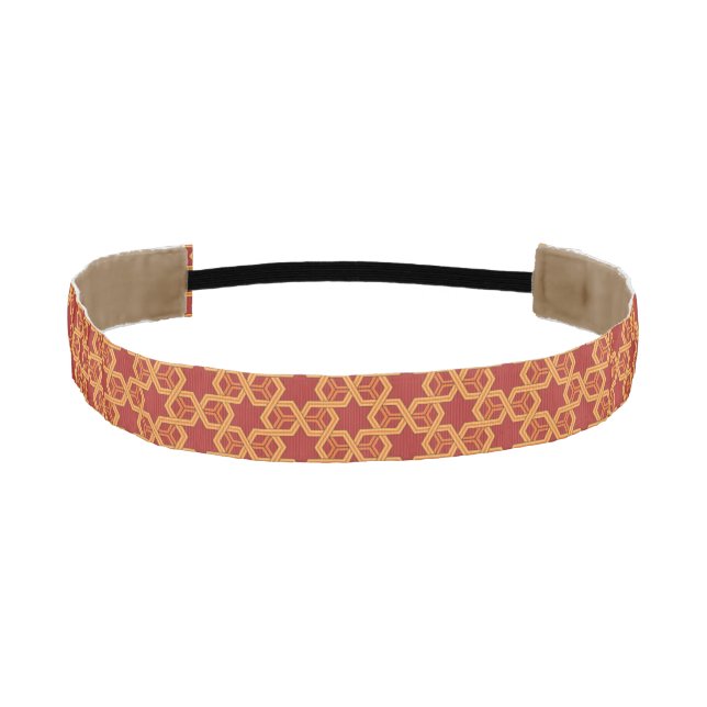 Stylish geometric ornament athletic headband (Front)