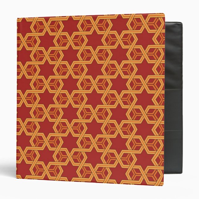 Stylish geometric ornament binder (Front/Inside)