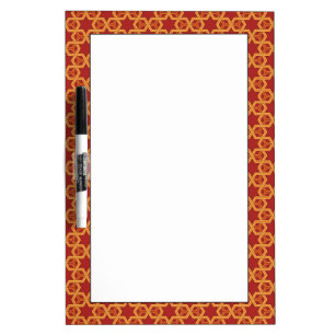 Stylish geometric ornament dry erase board