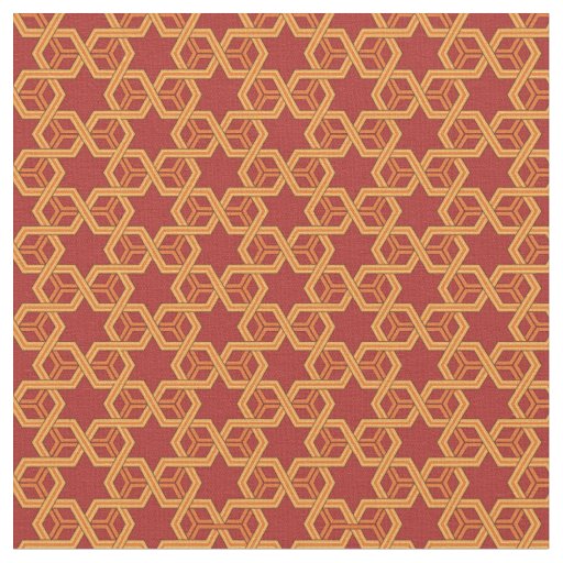 Stylish geometric ornament fabric