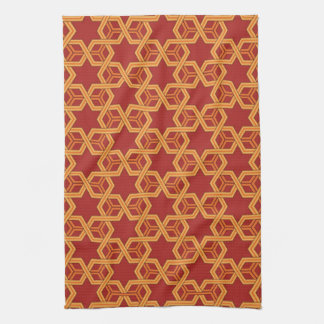 Stylish geometric ornament kitchen towel