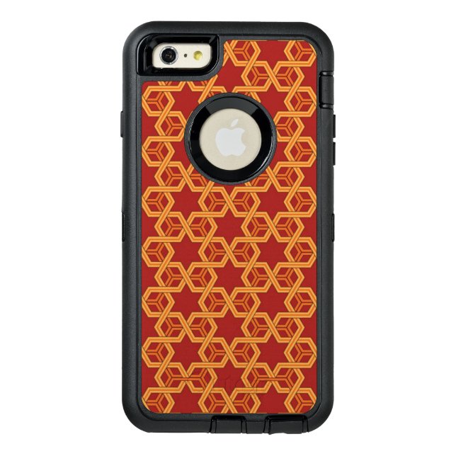 Stylish geometric ornament otterbox iPhone case (Back)