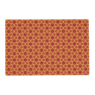 Stylish geometric ornament placemat