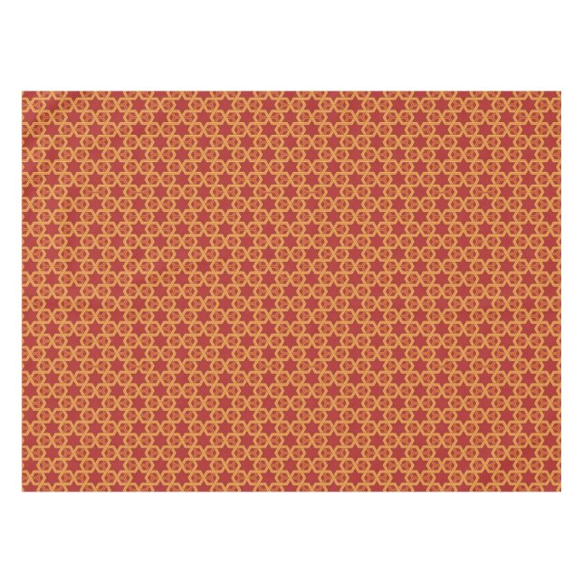 Stylish geometric ornament tablecloth (Front (Horizontal))