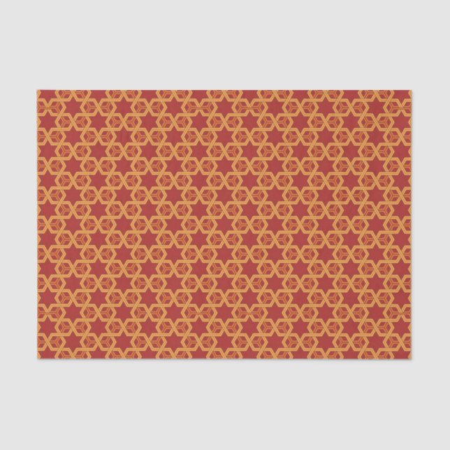 Stylish geometric ornament tissue paper (Front)
