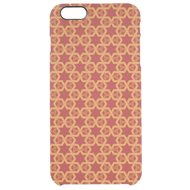 Stylish geometric ornament uncommon iPhone case (Back)