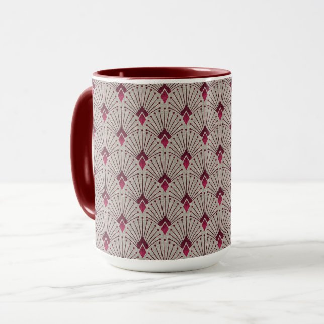 Stylish geometric pattern, art deco.  mug (Front Left)