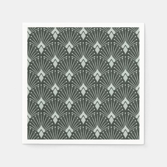 Stylish geometric pattern, art deco. napkins (Front)
