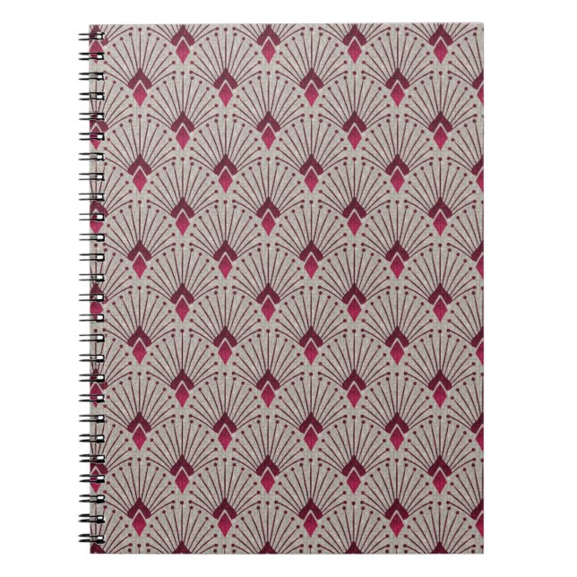 Stylish geometric pattern, art deco. notebook (Front)