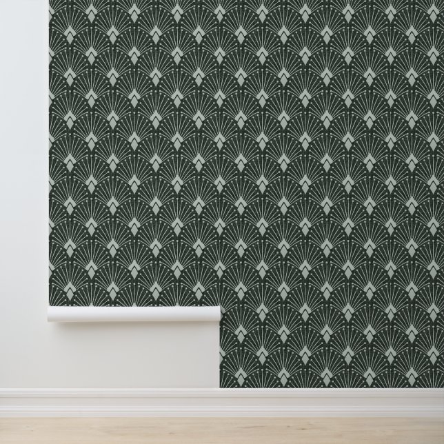 Stylish geometric pattern, art deco.  wallpaper  (Application)