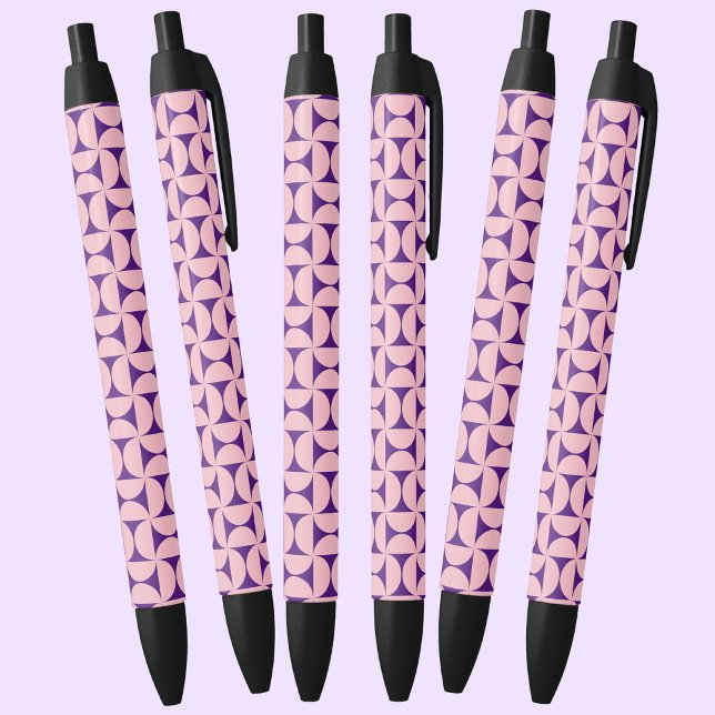 Stylish Geometric Shapes Pattern In Pink Colors    Pen (Creator Uploaded)