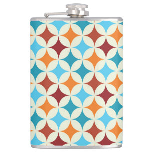 Stylish Geometric: Vintage Seamless Pattern Flask