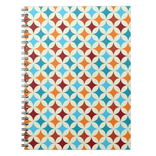 Stylish Geometric Vintage Seamless Pattern Notebook