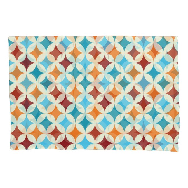 Stylish Geometric: Vintage Seamless Pattern Pillow Case (Front)