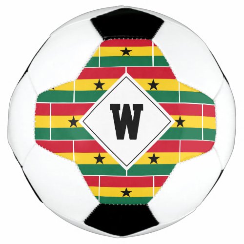 Stylish GHANA FLAG Monogram Soccer Ball