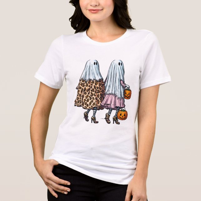 Stylish Ghost Duo Tri-Blend Shirt (Front)