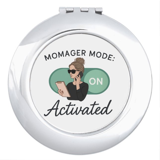 Stylish Gift for Boss Moms Compact Mirror (Front)