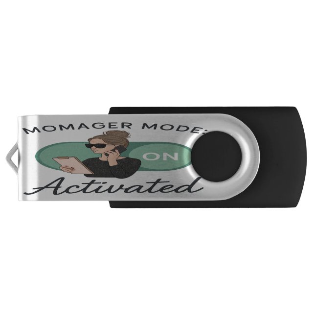 Stylish Gift for Boss Moms Flash Drive (Back)