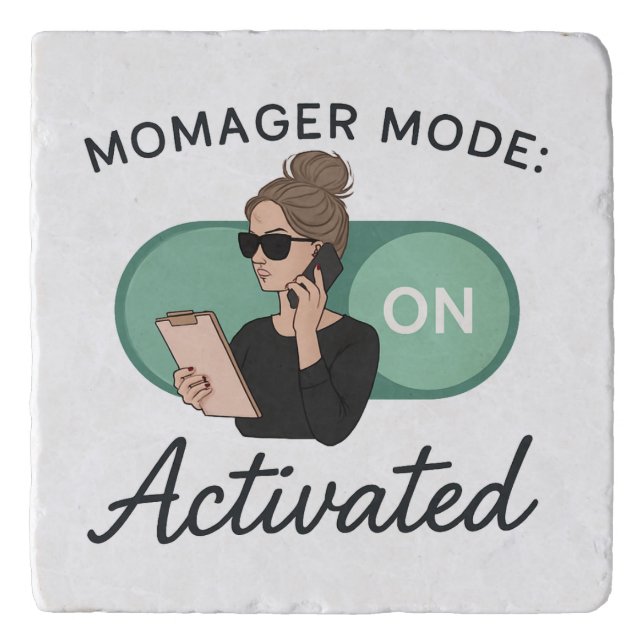 Stylish Gift for Boss Moms Trivet (Front)