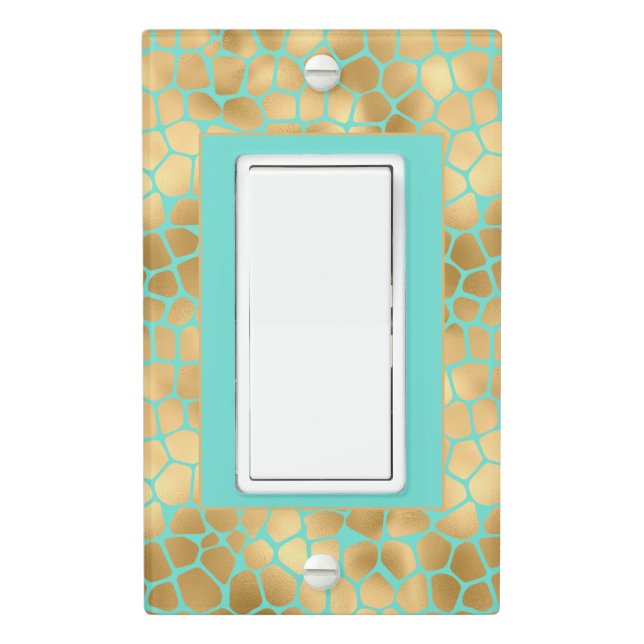 Stylish Giraffe Print  Light Switch Cover (In Situ)