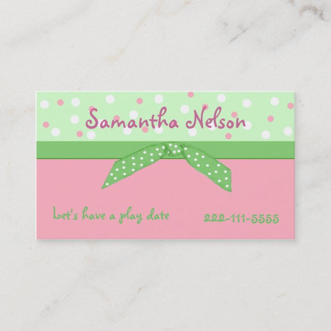 Stylish Girl's Enclosure card (Front)