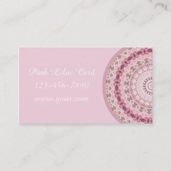 Stylish Girly Abstract Design Pink Lilac Summer Business Card by camcguire at Zazzle