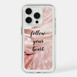 Stylish Girly Pink Rose Gold Zebra Glam Glitz  iPhone 15 Pro Case