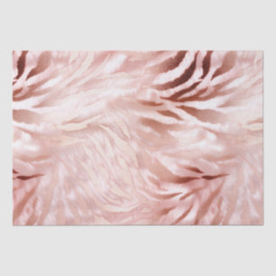 Stylish Girly Pink Rose Gold Zebra Glam Glitz Tissue Paper