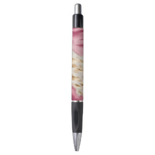 Stylish Girly Pink White Gold Zebra Pen