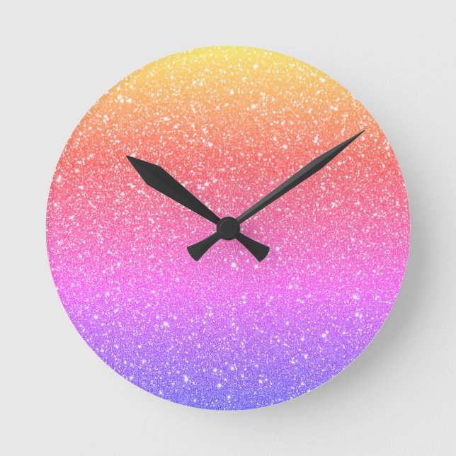 Stylish glitter clock (Front)