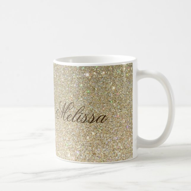 Stylish Glitter Customized Mug (Right)