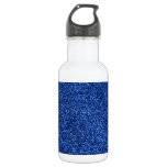 Stylish Glitzy Blue Sequin Sparkles Stainless Steel Water Bottle