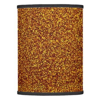 Stylish Glitzy Gold Sequin Sparkles Lamp Shade by kye_designs at Zazzle