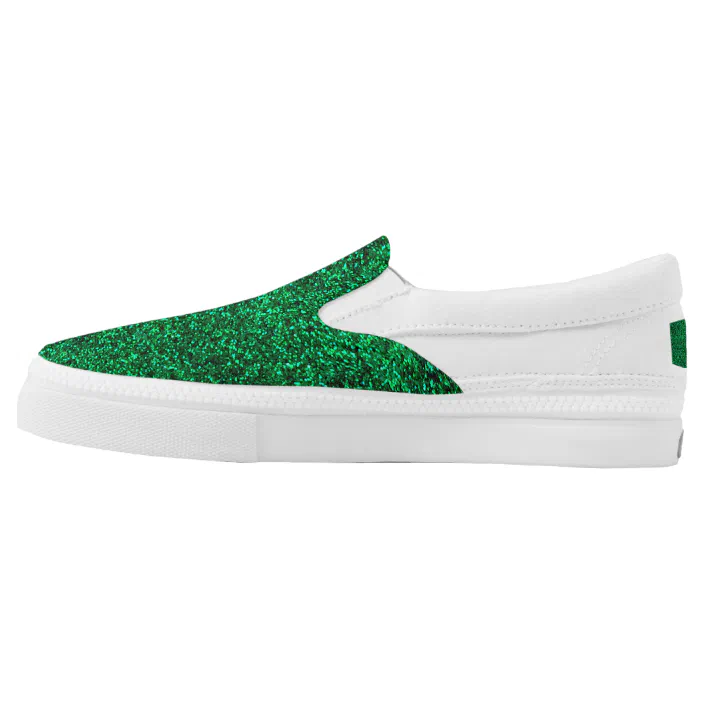 green sequin sneakers