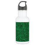 Stylish Glitzy Green Sequin Sparkles Stainless Steel Water Bottle