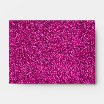 Stylish Glitzy Pink Sequin Sparkles Envelope by kye_designs at Zazzle
