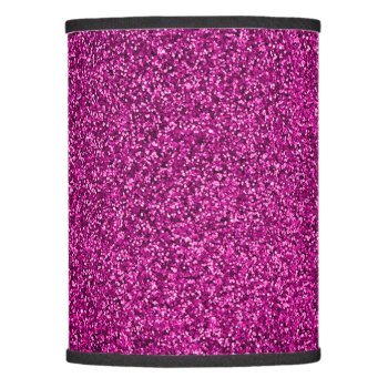 Stylish Glitzy Pink Sequin Sparkles Lamp Shade by kye_designs at Zazzle