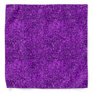 Stylish Glitzy Purple Sequin Sparkles Bandana